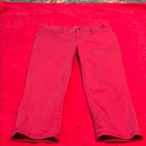 Pink Crop Denim